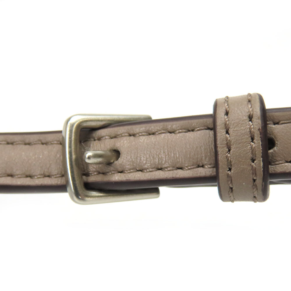 COACH Shoulder Bag 32503 leather Brown Mini Borough Women Used Authentic