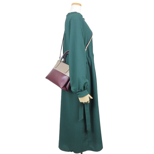 COACH Shoulder Bag 32503 leather Brown Mini Borough Women Used Authentic