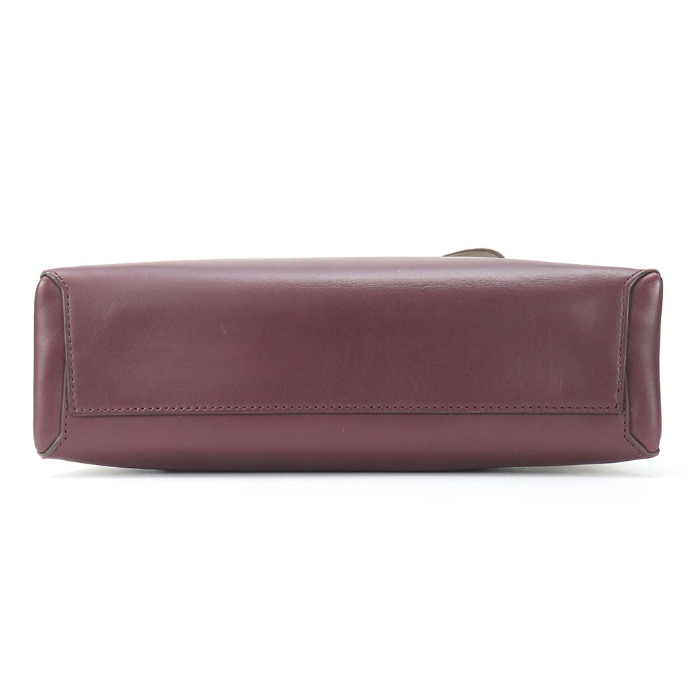 COACH Shoulder Bag 32503 leather Brown Mini Borough Women Used Authentic