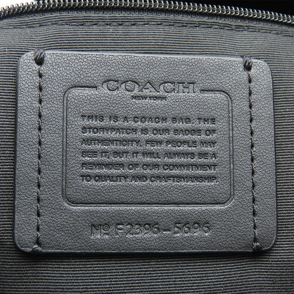 COACH Tote Bag 5696 PVC, Leather black Women Used Authentic