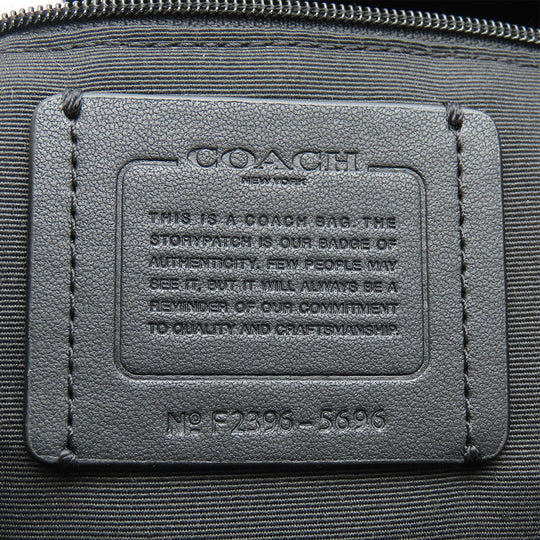 COACH Tote Bag 5696 PVC, Leather black Women Used Authentic