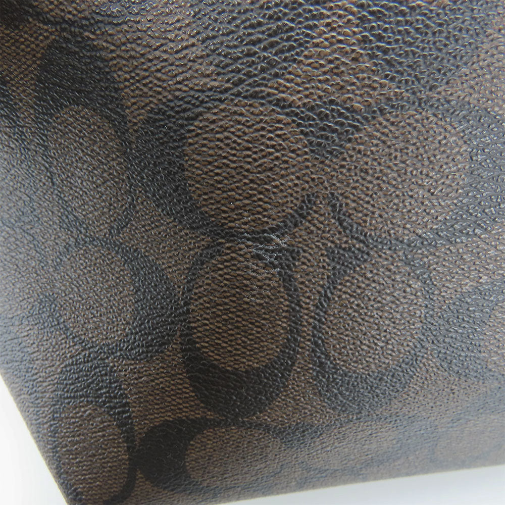 COACH Tote Bag 5696 PVC, Leather black Women Used Authentic