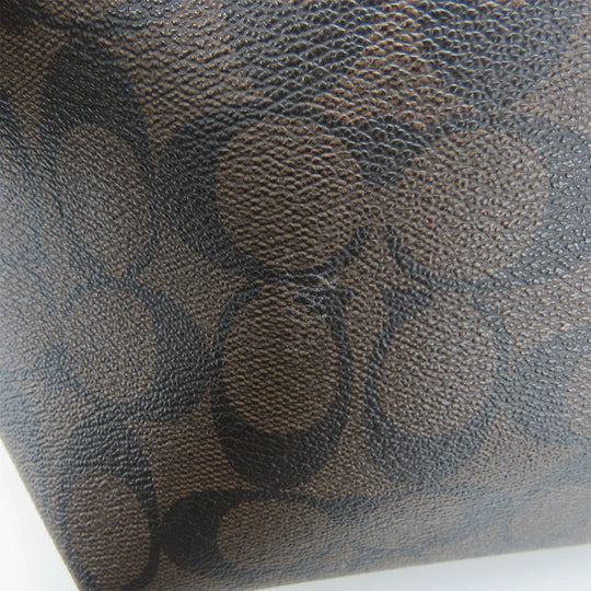 COACH Tote Bag 5696 PVC, Leather black Women Used Authentic