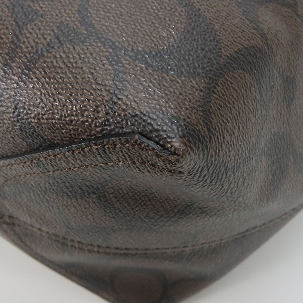 COACH Tote Bag 5696 PVC, Leather black Women Used Authentic