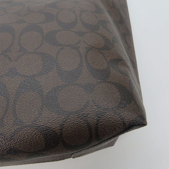 COACH Tote Bag 5696 PVC, Leather black Women Used Authentic