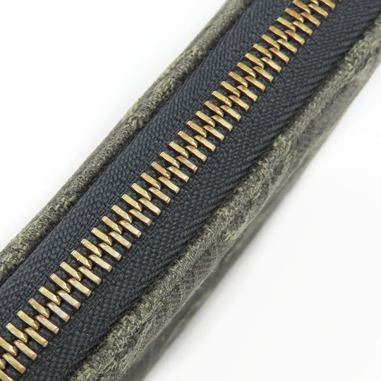 LOUIS VUITTON Long Wallet Purse M95614 Monogram denim Noir Zip Around Zippy wallet unisex(Unisex) Used Authentic