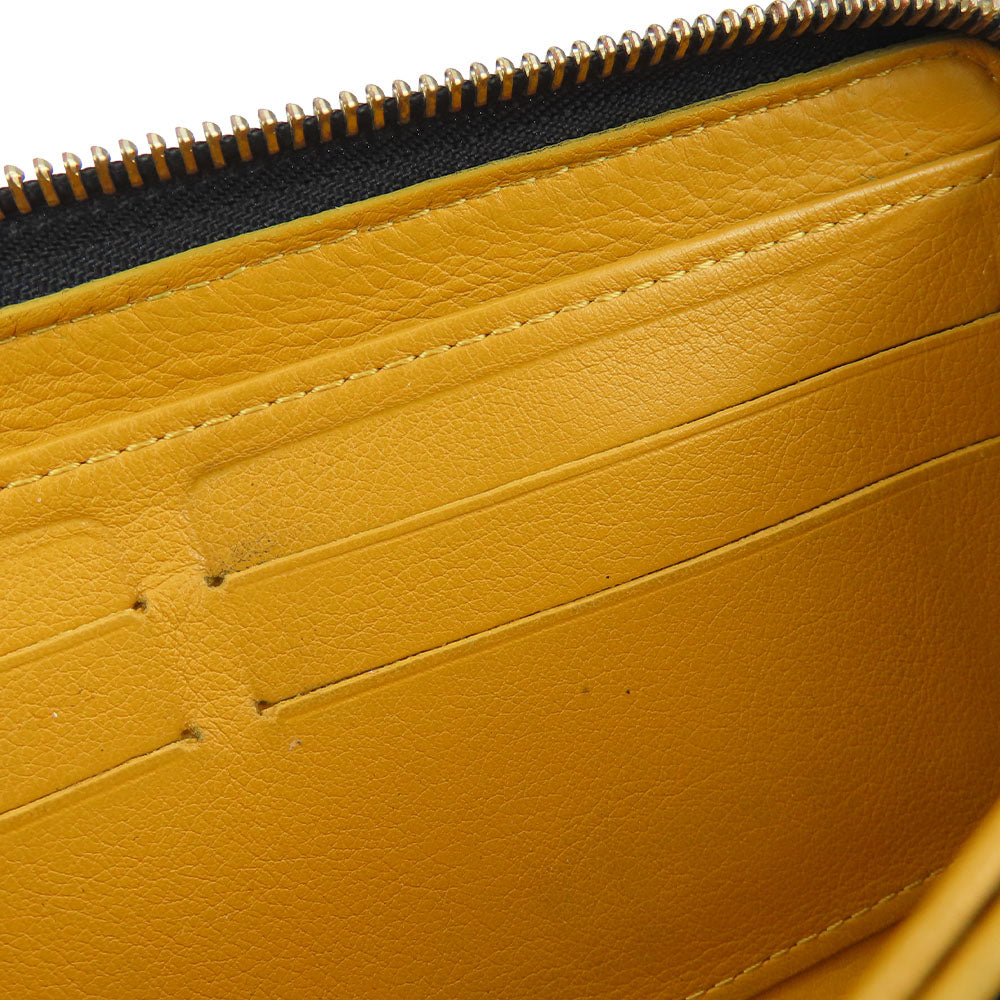 LOUIS VUITTON Long Wallet Purse M95614 Monogram denim Noir Zip Around Zippy wallet unisex(Unisex) Used Authentic