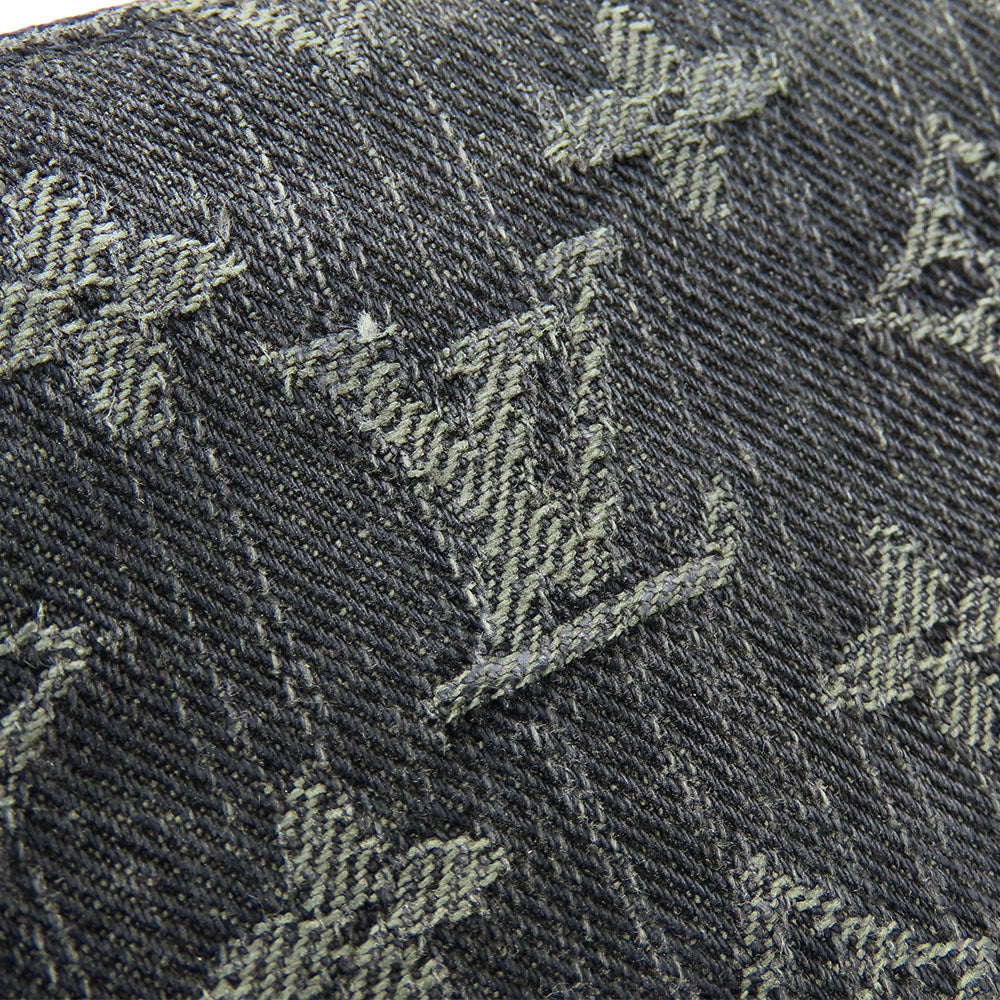 LOUIS VUITTON Long Wallet Purse M95614 Monogram denim Noir Zip Around Zippy wallet unisex(Unisex) Used Authentic