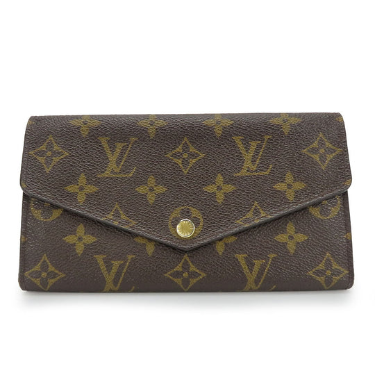 LOUIS VUITTON Long Wallet Purse M60531 Monogram Brown Portefeuille Sara Women Used Authentic