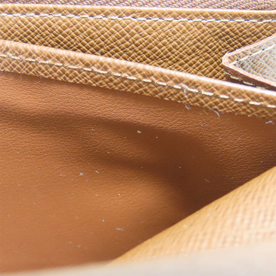 LOUIS VUITTON Long Wallet Purse M60531 Monogram Brown Portefeuille Sara Women Used Authentic