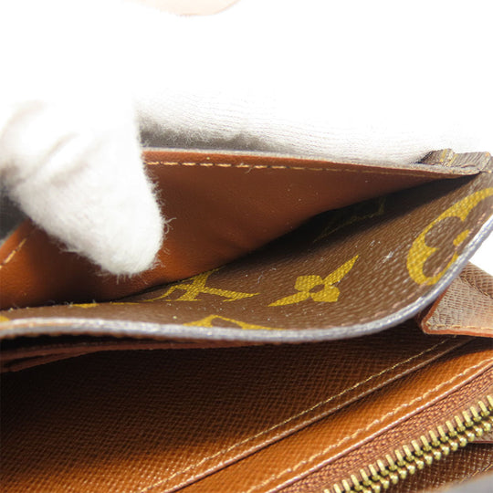 LOUIS VUITTON Long Wallet Purse M60531 Monogram Brown Portefeuille Sara Women Used Authentic