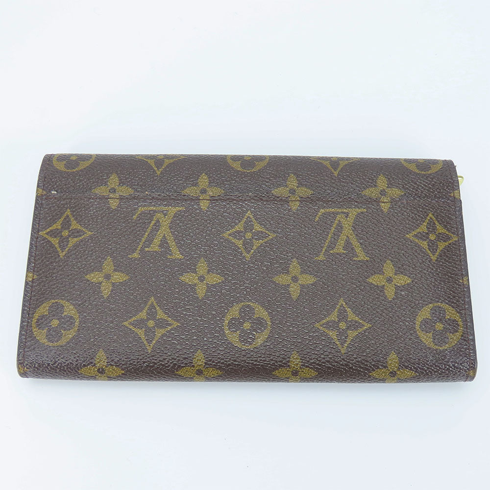 LOUIS VUITTON Long Wallet Purse M60531 Monogram Brown Portefeuille Sara Women Used Authentic