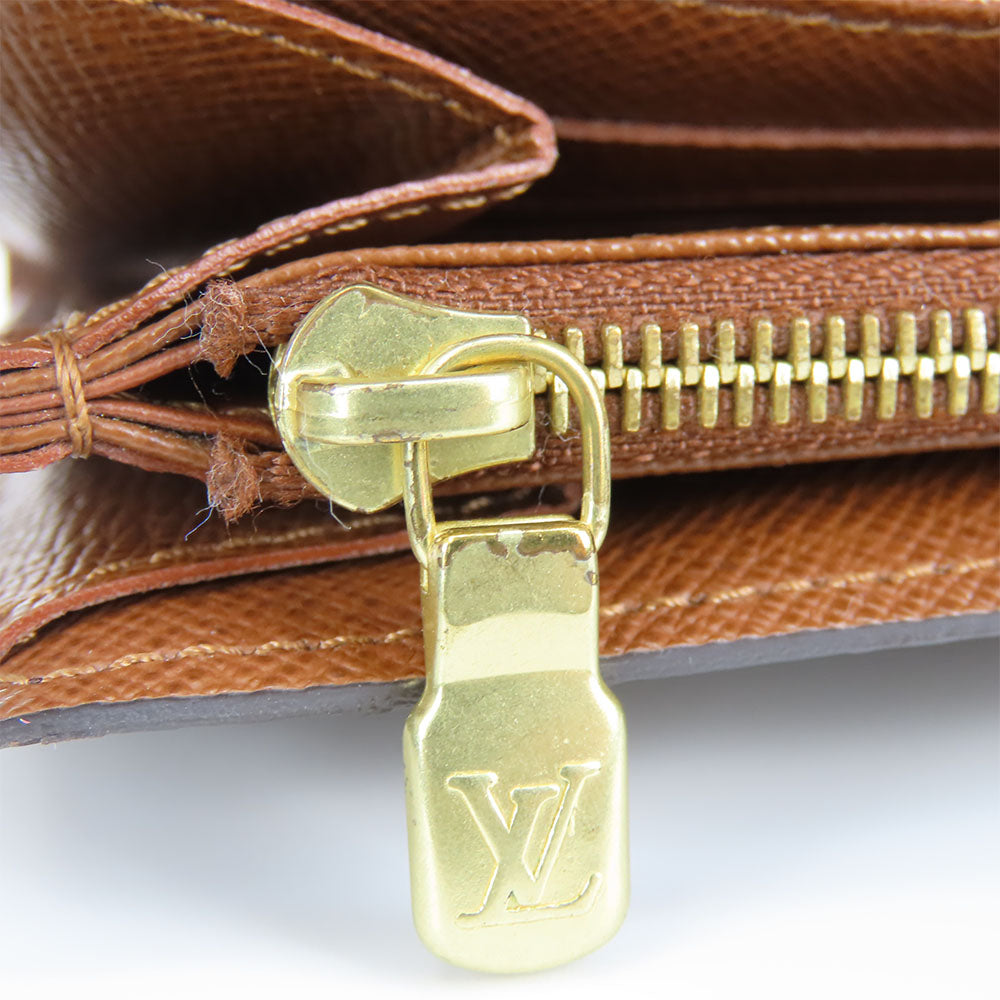 LOUIS VUITTON Long Wallet Purse M60531 Monogram Brown Portefeuille Sara Women Used Authentic