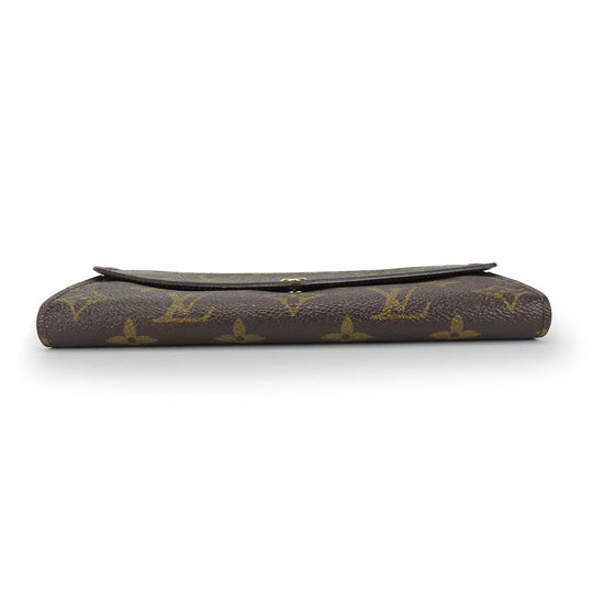 LOUIS VUITTON Long Wallet Purse M60531 Monogram Brown Portefeuille Sara Women Used Authentic