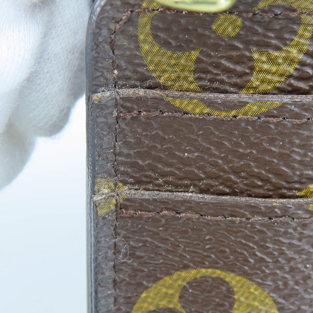 LOUIS VUITTON Long Wallet Purse M60531 Monogram Brown Portefeuille Sara Women Used Authentic
