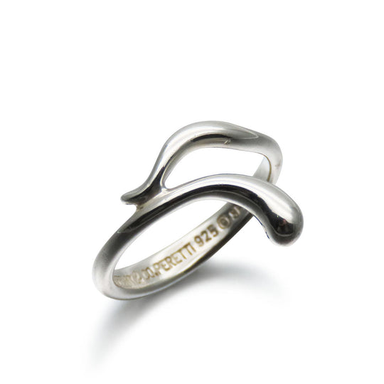 TIFFANY&Co. Ring Silver925 Silver teardrop Women Used Authentic
