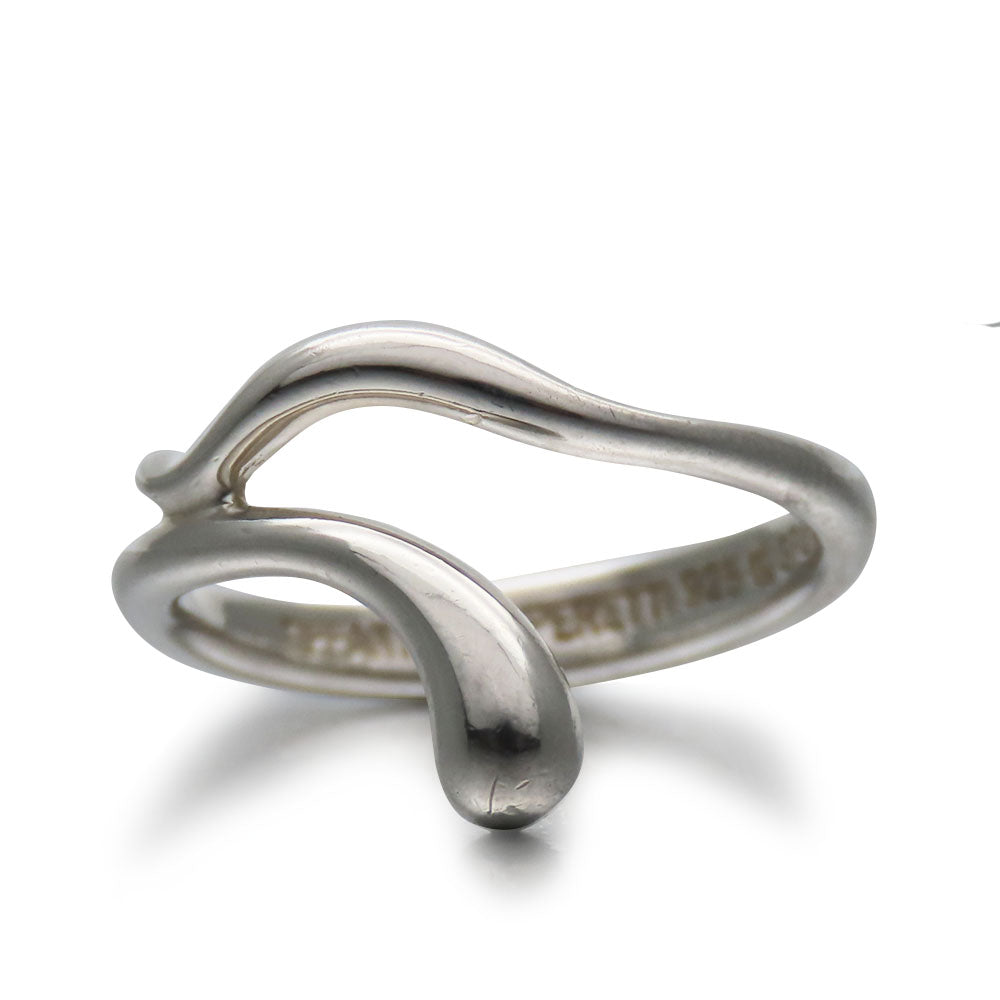 TIFFANY&Co. Ring Silver925 Silver teardrop Women Used Authentic