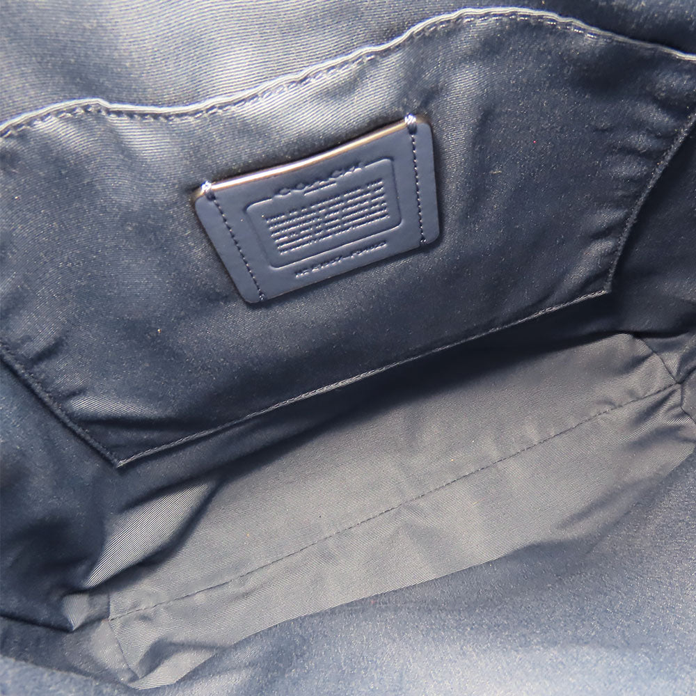 COACH Shoulder Bag F34823 leather blue Women Used Authentic