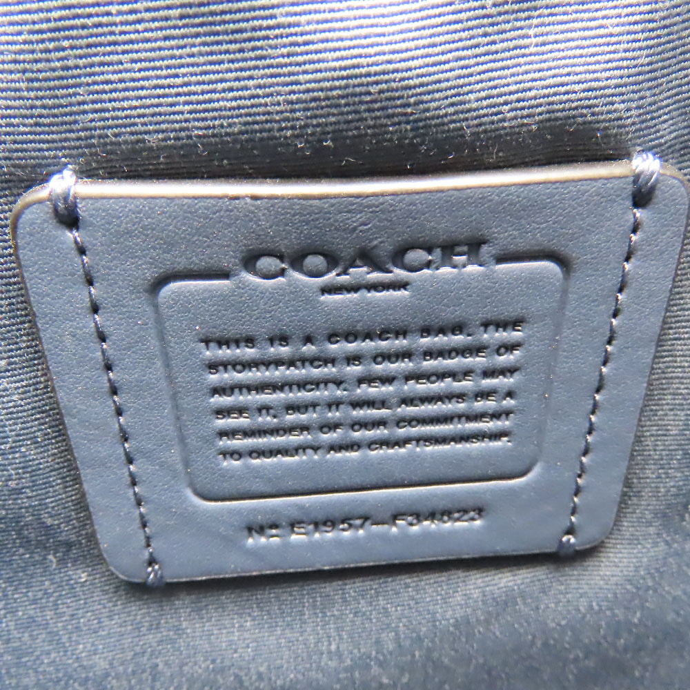 COACH Shoulder Bag F34823 leather blue Women Used Authentic