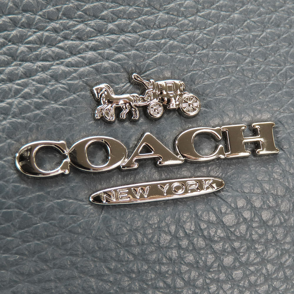 COACH Shoulder Bag F34823 leather blue Women Used Authentic