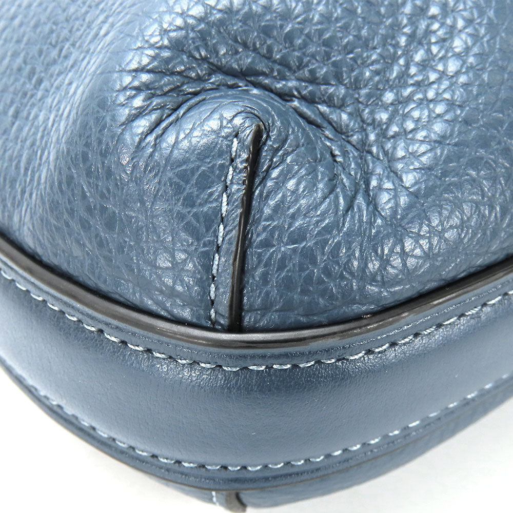 COACH Shoulder Bag F34823 leather blue Women Used Authentic