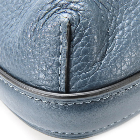 COACH Shoulder Bag F34823 leather blue Women Used Authentic