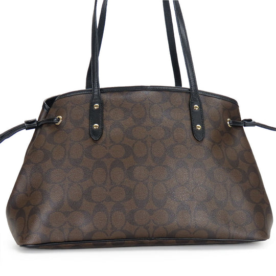 COACH Tote Bag F57842 Leather, PVC black Women Used Authentic