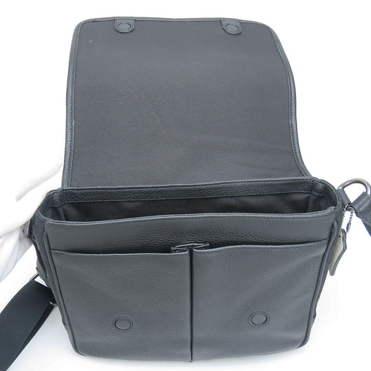 COACH Shoulder Bag C6583 Canvas, Leather black mens Used Authentic