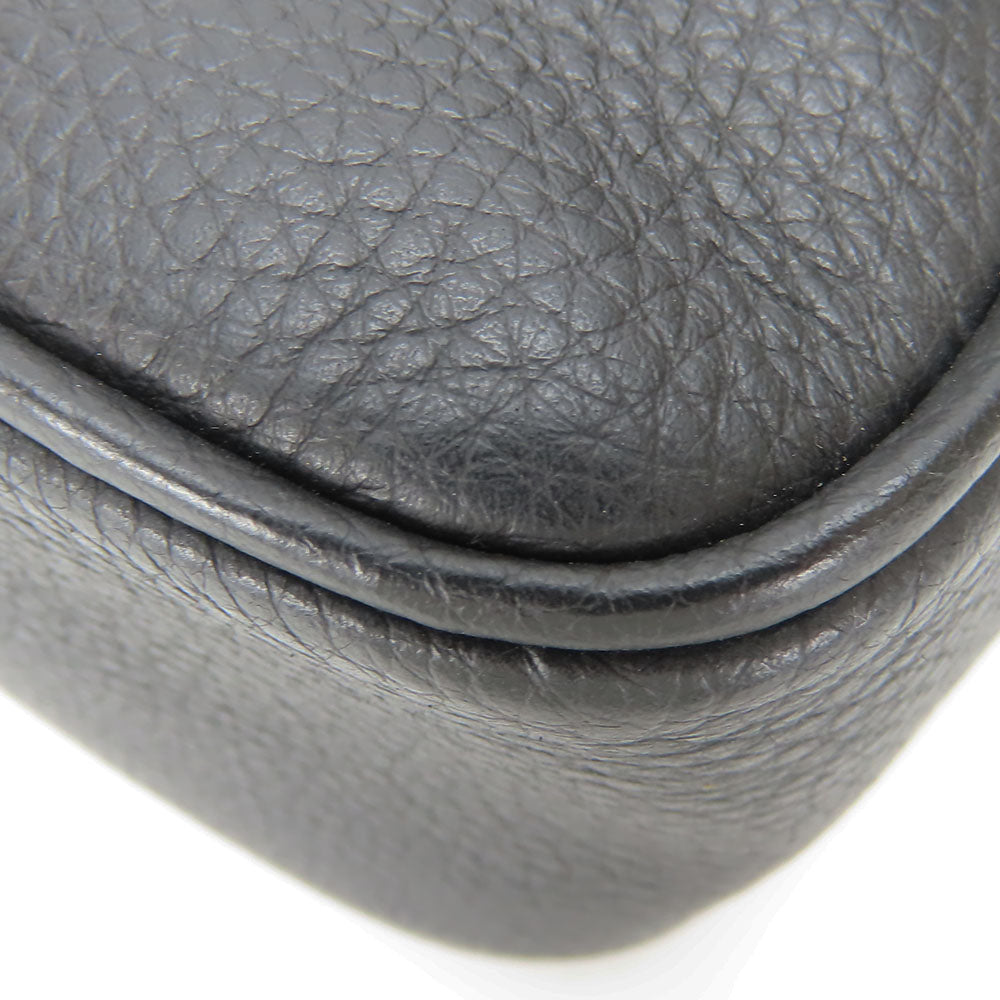 COACH Shoulder Bag C6583 Canvas, Leather black mens Used Authentic