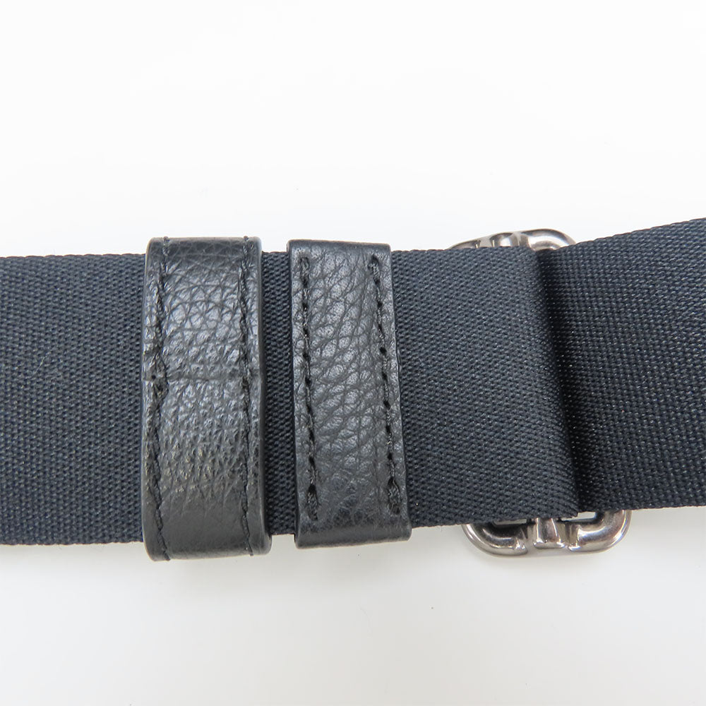 COACH Shoulder Bag C6583 Canvas, Leather black mens Used Authentic