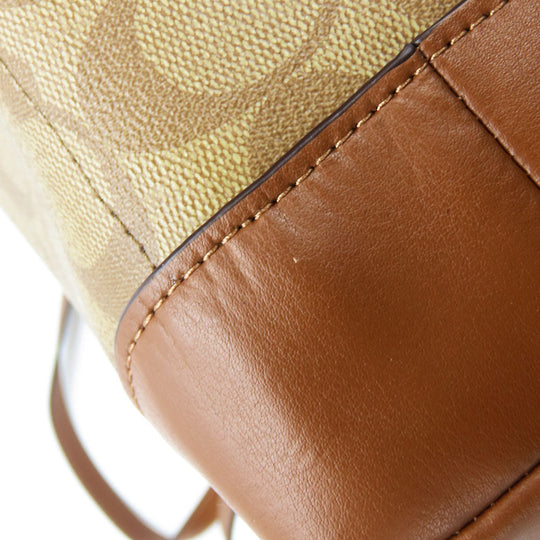 COACH Tote Bag F29208 PVC, Leather Brown Women Used Authentic