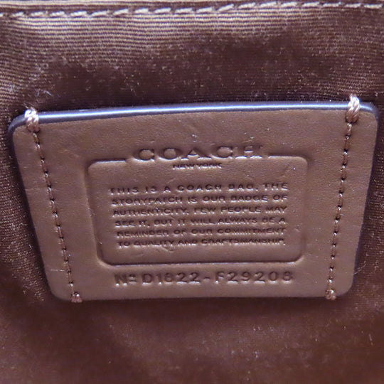 COACH Tote Bag F29208 PVC, Leather Brown Women Used Authentic