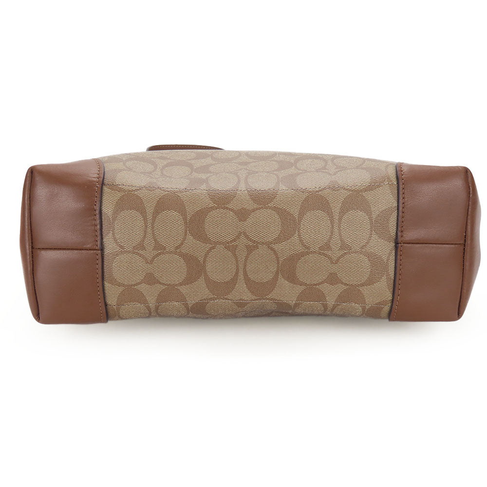 COACH Tote Bag F29208 PVC, Leather Brown Women Used Authentic