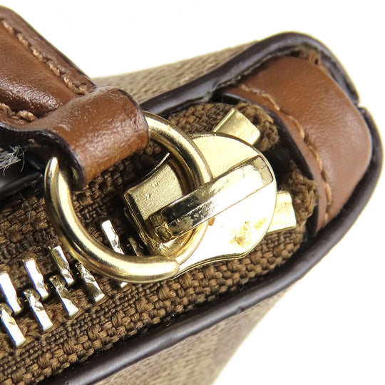 COACH Tote Bag F29208 PVC, Leather Brown Women Used Authentic