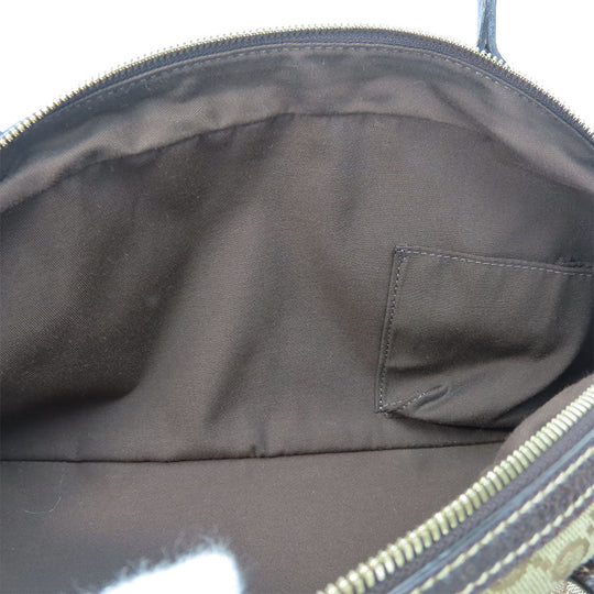 GUCCI Boston Duffel bag 161720 GG canvas, leather beige Sherry Women Used Authentic