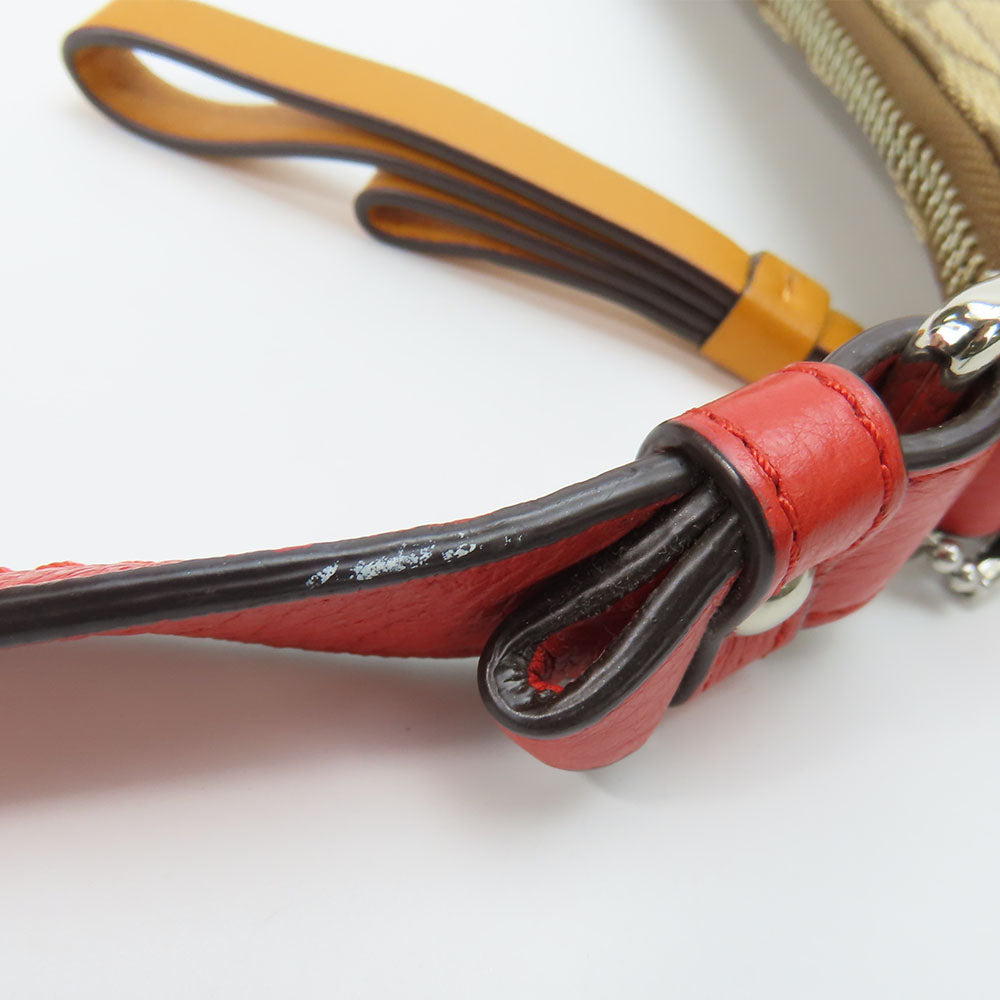 COACH Shoulder Bag F24028 Canvas, Leather Brown Women Used Authentic