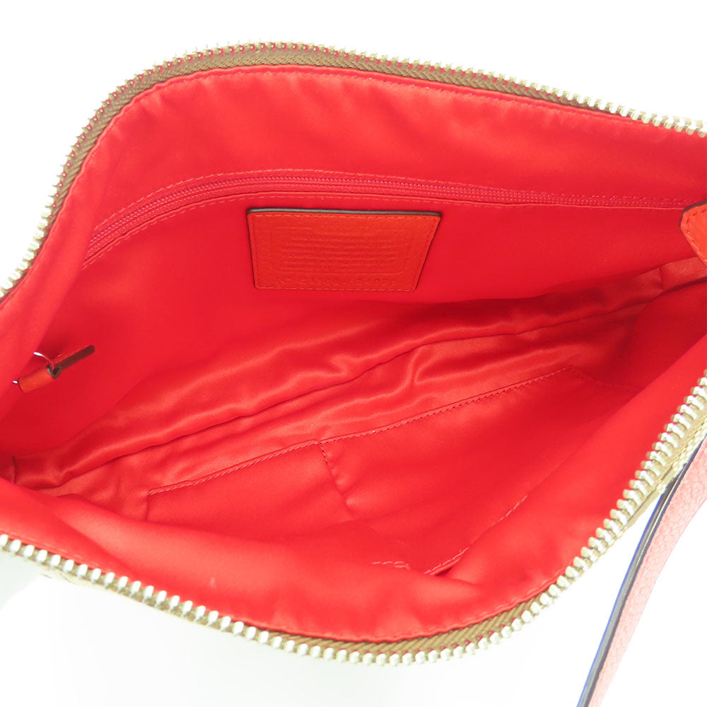 COACH Shoulder Bag F24028 Canvas, Leather Brown Women Used Authentic