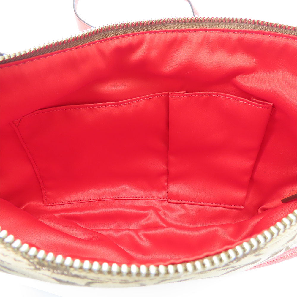 COACH Shoulder Bag F24028 Canvas, Leather Brown Women Used Authentic