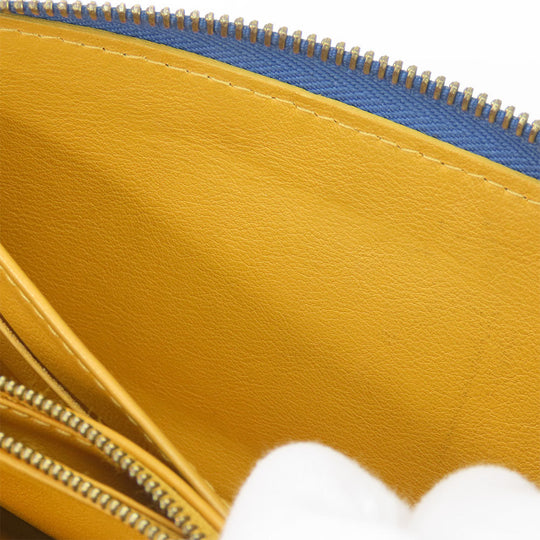 LOUIS VUITTON Long Wallet Purse M95341 Monogram denim Blue type Zippy wallet
