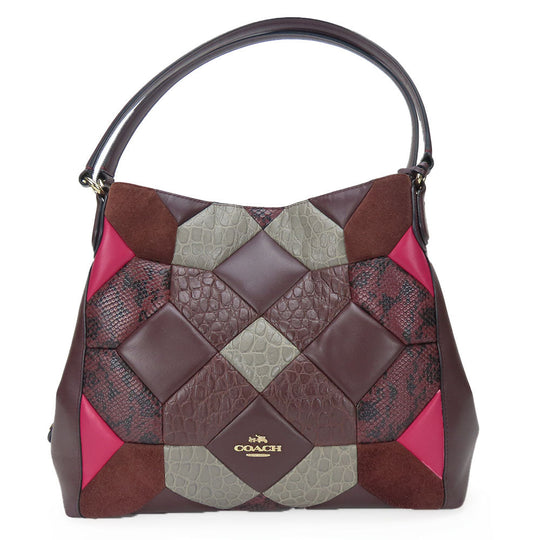 COACH Tote Bag 38369 leather wine-red Women Used Authentic