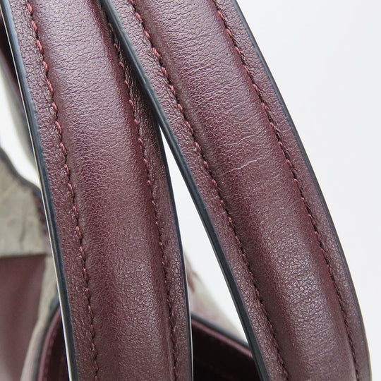 COACH Tote Bag 38369 leather wine-red Women Used Authentic