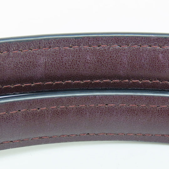 COACH Tote Bag 38369 leather wine-red Women Used Authentic