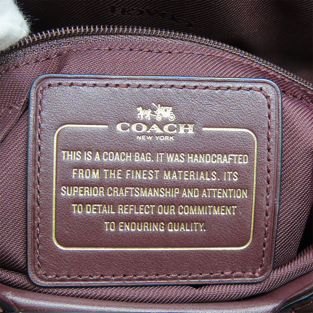 COACH Tote Bag 38369 leather wine-red Women Used Authentic