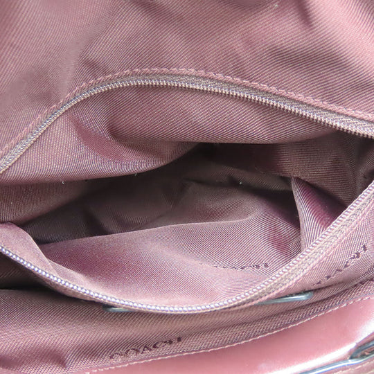 COACH Tote Bag 38369 leather wine-red Women Used Authentic