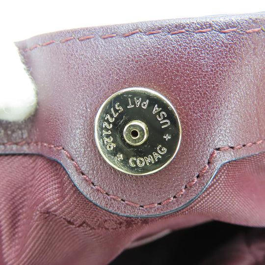 COACH Tote Bag 38369 leather wine-red Women Used Authentic