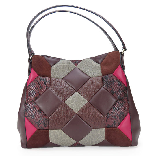 COACH Tote Bag 38369 leather wine-red Women Used Authentic