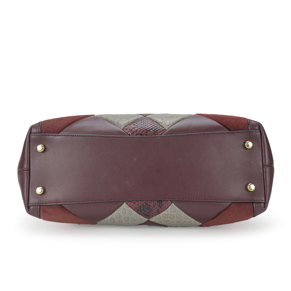 COACH Tote Bag 38369 leather wine-red Women Used Authentic