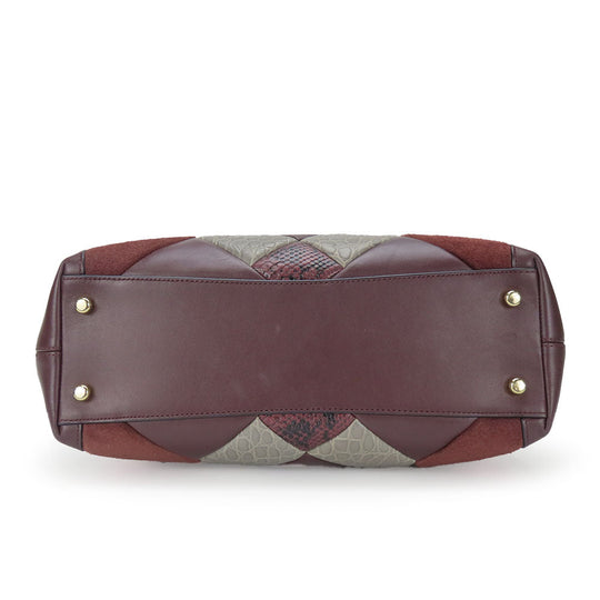 COACH Tote Bag 38369 leather wine-red Women Used Authentic