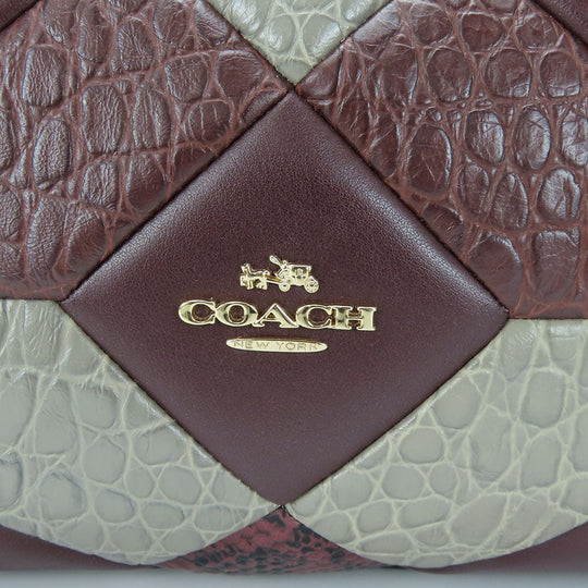 COACH Tote Bag 38369 leather wine-red Women Used Authentic