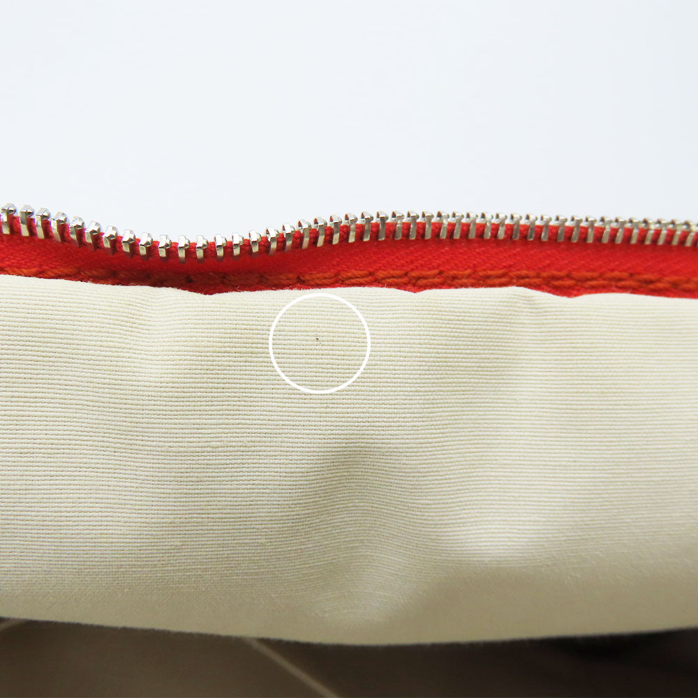 HERMES Pouch Cotton canvas Orange Bored